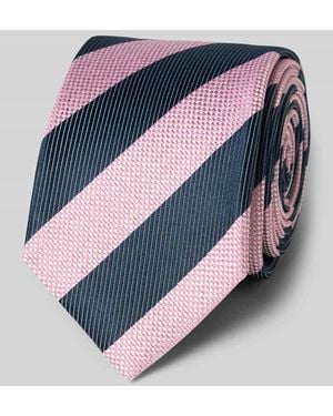 Olymp Seidenkrawatte im Allover-Look (6,5 cm) - Grau