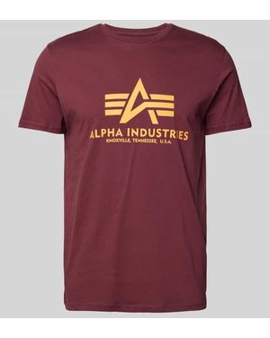 Alpha Industries T-Shirt aus reiner Baumwolle - Rot