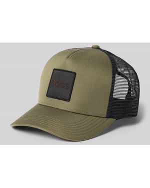 BOSS Cap mit Label-Patch - Grün