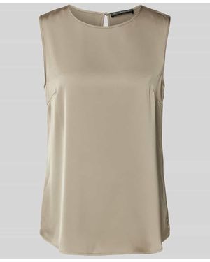 Betty Barclay Regular Fit Blusentop mit Rundhalsausschnitt - Natur
