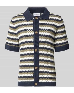 Lindbergh Cardigan mit 1/2-Arm - Blau