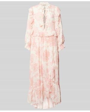 Stella Nova Maxikleid Mit Volants - Pink