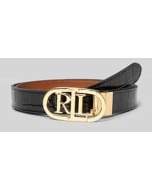 Ralph Lauren Riem Met Gesp Met Label - Grijs