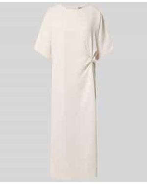 DRYKORN T-shirtjurk Met Knoopdetail - Naturel