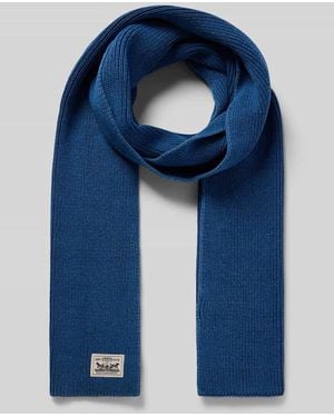 Levi's Schal mit Label-Patch - Blau