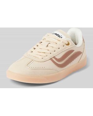 Genesis Sneaker mit Label-Print Modell 'G-Volley' - Natur