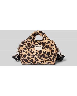 Wouf Bowling Bag mit Logo-Patch Modell 'Feline' - Mettallic
