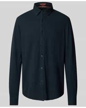 Superdry Vrijetijdsoverhemd Met Labelstitching - Blauw
