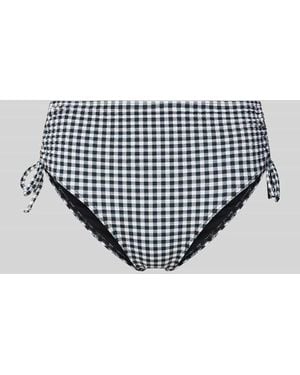 Jake*s High Waist Bikinihose mit seitlichen Raffungen - Blau