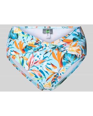Venice Beach Bikinihose im Allover-Look Modell 'Caru' - Blau