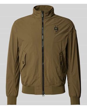Blauer Usa Jacke mit Stehkragen Modell 'ALWIN' - Grün