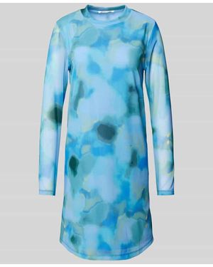 Tom Tailor Minikleid Mit Rundhalsausschnitt - Blau