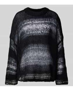 The Ragged Priest Gebreide Pullover Met Ajourpatroon - Zwart