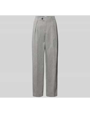 Closed Stoffhose mit Bundfalten - Grau