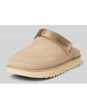 UGG Slippers Met Klittenbandsluiting, Model 'Goldenstar' - Naturel