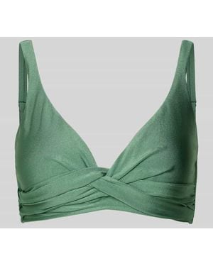 Barts Bikini-Oberteil mit V-Ausschnitt Modell 'Isla' - Grün