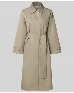 G Lab Regular Fit Mantel mit Umlegekragen Modell 'Hanna' - Natur