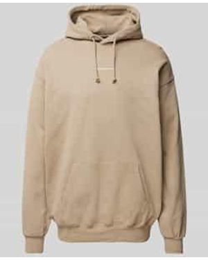 Peak Performance Hoodie Met Labelprint - Naturel