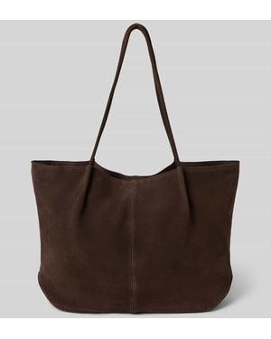 Mango Tote Bag aus echtem Rindsleder Modell 'Bella' - Braun
