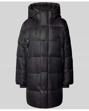 WITHBLACK Regular Fit Steppjacke mit Entendaunen Füllung - Schwarz