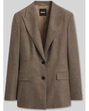 BOSS Lange Blazers - Bruin