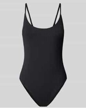 Rip Curl Badpak Met Ribstructuur - Zwart