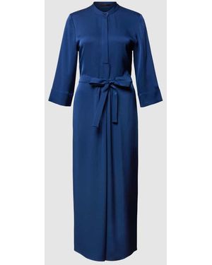 Windsor. Midikleid Mit Verdeckter Knopfleiste - Blau
