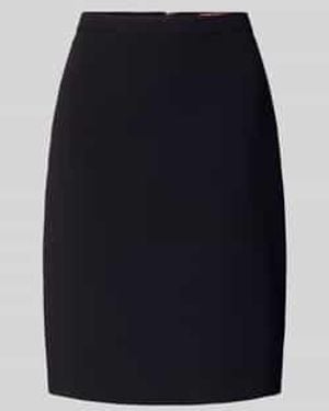 Max Mara Uitlopende Knielange Rok Met Ritssluiting, Model 'Tondata' - Blauw