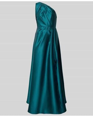Adrianna Papell Abendkleid im One-Shoulder-Look mit Drapierungen - Blau