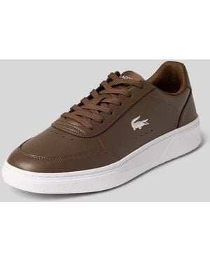 Lacoste Sneaker Logo-Prägung Modell 'Court Pro' - Braun