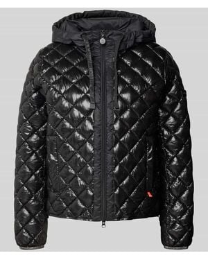 Frieda & Freddies Regular Fit Jacke in Stepp-Optik Modell 'YOSIE' - Schwarz