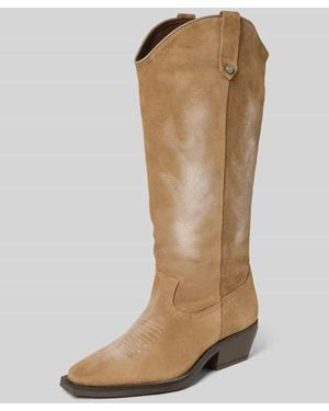 Steve Madden Stiefel mit Blockabsatz Modell 'Wessel' - Natur