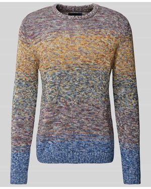 Christian Berg Men Strickpullover Mit Rundhalsausschnitt - Grau