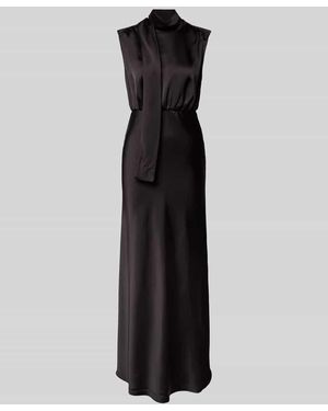 HUGO Maxikleid mit Stehkragen Modell 'Karile' - Schwarz