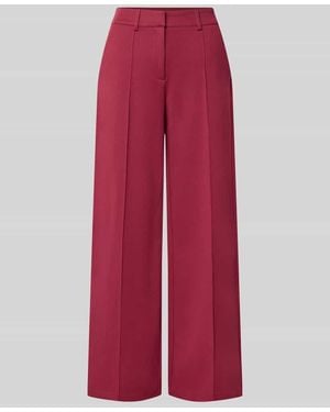 Ichi Wide Fit Hose mit Viskose-Anteil Modell 'Kate' - Rot