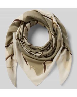 Opus Schal mit Logo-Print Modell 'Anekki' - Mehrfarbig