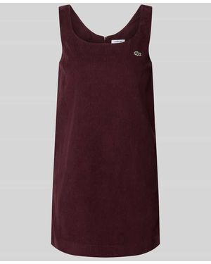 Lacoste Slim Fit Freizeitkleid aus reiner Baumwolle - Lila