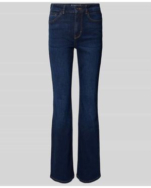 Tom Tailor Slim Fit Bootcut Jeans aus Baumwoll-Mix Modell 'STELLA' - Blau