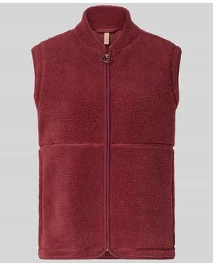 Soya Concept Regular Fit Weste mit Stehkragen Modell 'SC-ONYX 3' - Rot