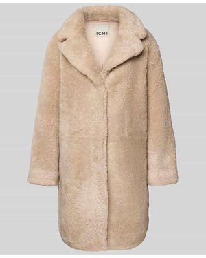 Ichi Mantel aus Teddyfell Modell 'HIZALA' - Natur