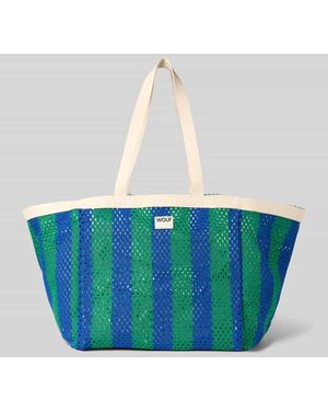 Wouf Handtasche mit Lochmuster Modell 'Mistral' - Blau