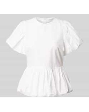 Cph Muse Blouses Korte Mouw - Wit