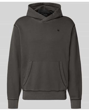 G-Star Regular Fit Hoodie aus reiner Baumwolle - Grau