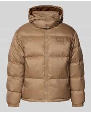 Tommy Hilfiger Regular Fit Gewatteerd Jack Met Vulling Van Dons En Veren, Model 'Alaska' - Bruin