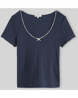 Levi's Slim Fit T-Shirt aus reiner Baumwolle Modell 'SWEETIE' - Blau