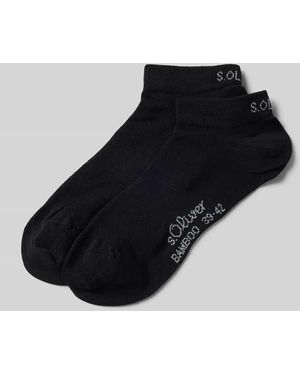 S.oliver Sneaker-Socken Aus Viskose-Mix Im 2Er-Pack - Schwarz
