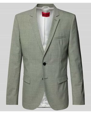 HUGO Slim Fit 2-Knopf-Sakko mit Reverskragen Modell 'Arti' - Grün