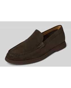 BOSS Loafers Van Suède - Bruin