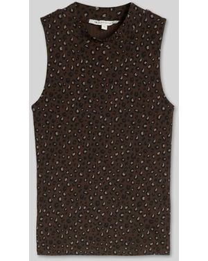 Tom Tailor Slim Fit Blusentop aus Viskose-Mix - Schwarz