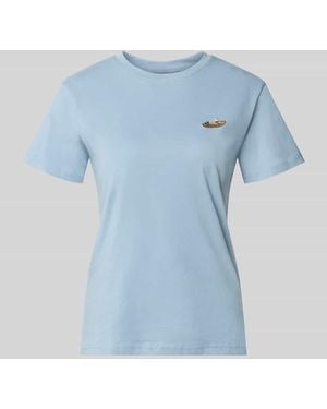 Jake*s Regular Fit T-Shirt aus reiner Baumwolle - Blau